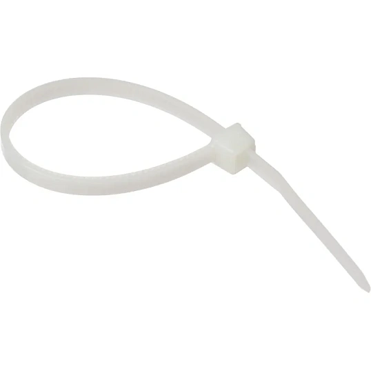 Хомут стяжка нейлоновая морозост TOPFORT 3х100 (2,5х100 мм) белый 100 шт/уп