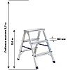 Стремянка Алюмет двухсторонняя алюминиевая 3 ст. AD7203
