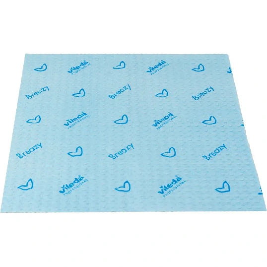 Салфетки хозяйственные Vileda Бризи 36х35см синие 25шт/уп 161616