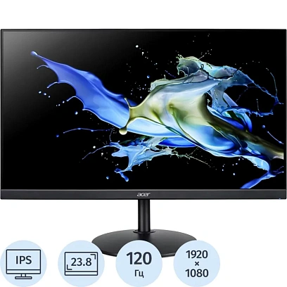 Монитор Acer Vero (CB242YGbir)23,8/FHD/IPS/120Hz/250cd/1ms/HDMI/VGA