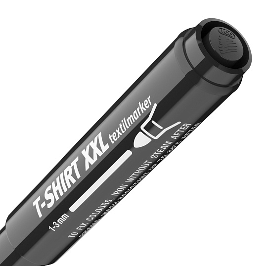 Маркер по ткани ICO черный 1-3 мм