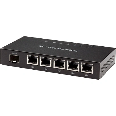 Маршрутизатор Ubiquiti (ER-X-SFP) X SFP 2 ядра (880 МГц), 5x 1G RJ45, 1xSFP