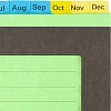 Разделитель листов с индексами Jan-Dec Attache Selection, А4, картон