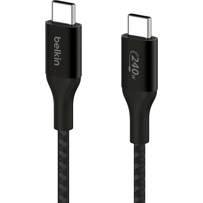 Кабель Belkin (CAB015bt1MBK)BoostCh.240W PD USB-C/USB-C Braided каб:1м.черн
