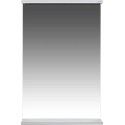 Зеркало TZ_Бора-бора 50 с полкой, белое