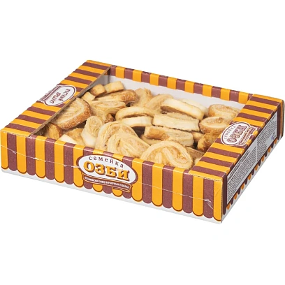 Печенье слоеные Семейка ОЗБИ Мини плюшки с сахаром, 500г