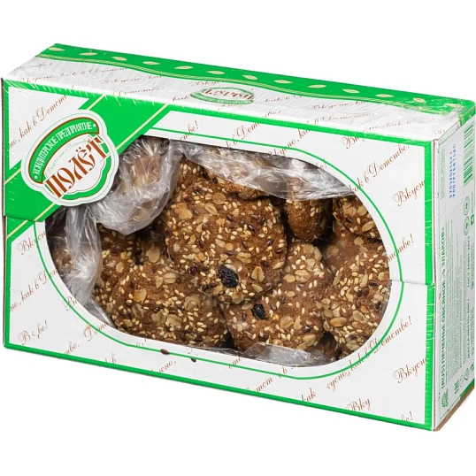 Печенье овсяной Полет пять злаков, 600г