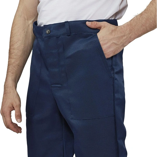 Брюки муж. л16 с СОП синие (р.68-70) 194-200