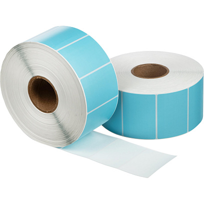 Термотрансферные этикетки Vellum 58х40, 2000шт/рул, синий, вт.40, 18 рул/уп