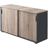 Шкаф-купе Комус Мебель К-Loft 241H041 1370х420х752 дуб сонома темн/графит