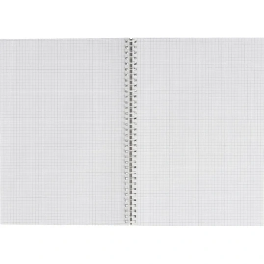 Тетрадь общая Attache Cristal,120л,клет,А4,спир,обл.мел.карт