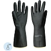 Перчатки защитные АЗРИХИМ КЩС тип-2 из латекса черные (размер 10 , XL)