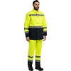 Костюм сигнальный летний муж (куртка,брюки) лс07 желт/т.син 96-100/182-188