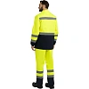 Костюм сигнальный летний муж (куртка,брюки) лс07 желт/т.син 96-100/182-188