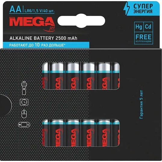 Батарейка AA/LR06 уп/40шт      