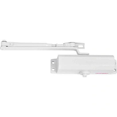 Доводчик дверной АЛЛЮР COMFORT ДД 168/3-5 A-W (до 120 кг) белый, морозост