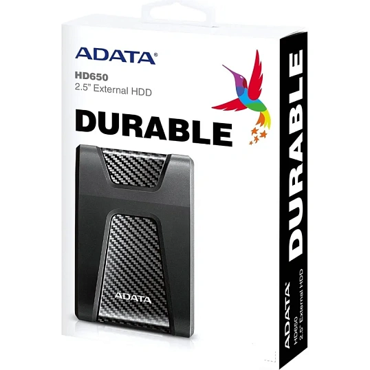 Портативный HDD ADATA HD650, 2TB, 2,5, USB 3.1, AHD650-2TU31-CBK