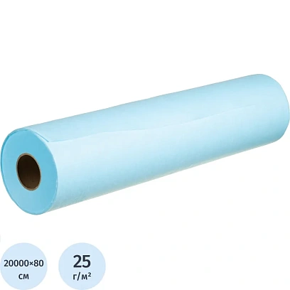 Простыня гигиен., н/с 80смх200м в рулоне пл .25  Гекса