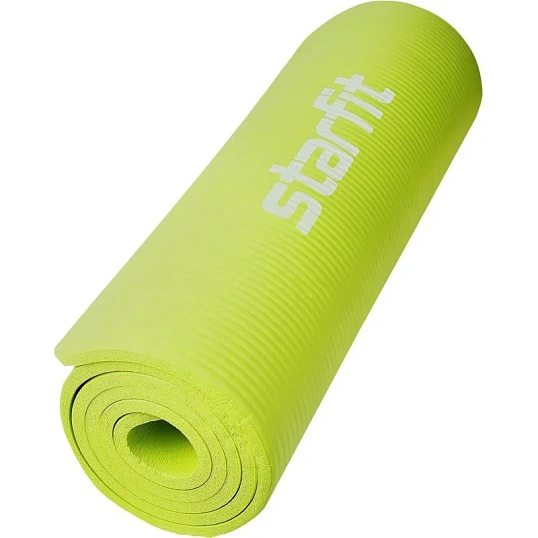 Коврик для йоги  STARFIT FM-301 NBR, 1,0 см, 183x61см,лаймовый, ЦБ-00002281