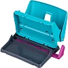 Дырокол ESSENTIALS METAL DECO металл,2 отв,20/25л,бирюз,короб.с подв.402400
