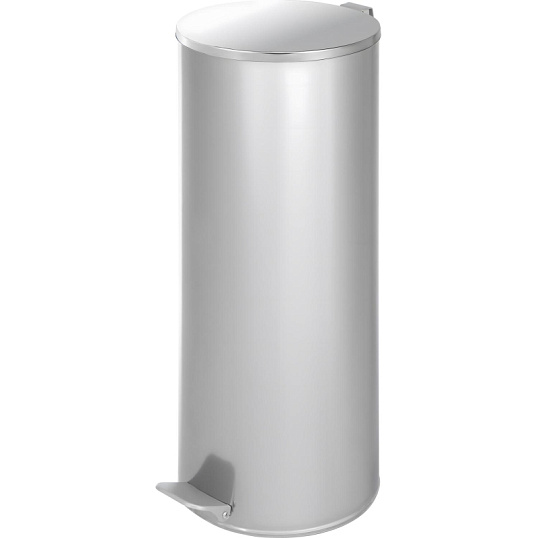 Ведро мусорное с педалью стальное, хром, 250х600мм, объем 30л