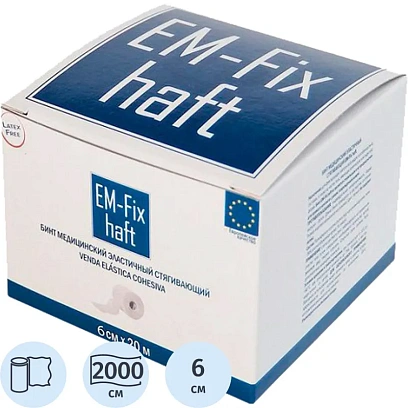 Бинт самофикс эласт 20м х 6см EM-FIX HAFT