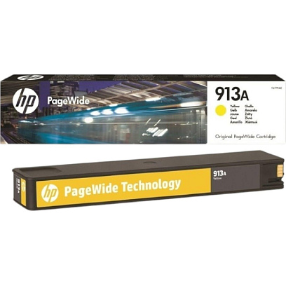 Картридж струйный HP 913A F6T79AE жел. для PW Pro 352/377/477/452/577/552