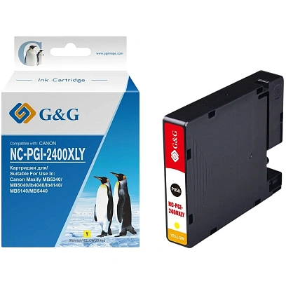 Картридж струйный G&G PGI-2400XL Y жел. для Canon MAXIFY iB4040/ МВ5040