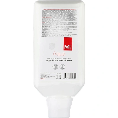 Крем М SOLO Agua защитный для рук гидрофобный картридж 2000 мл