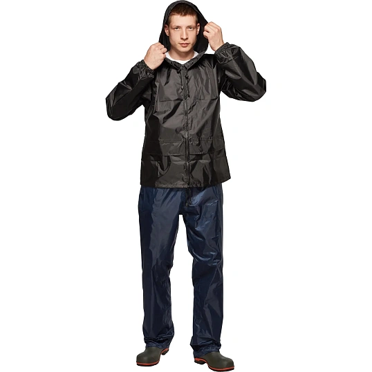 Куртка-ветровка Лидер черная S (44-46)