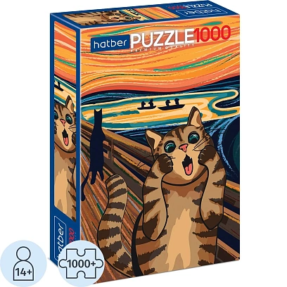 Пазл 1000 элементов Premium А2ф 480х680мм  -Кот Мунка-,78083