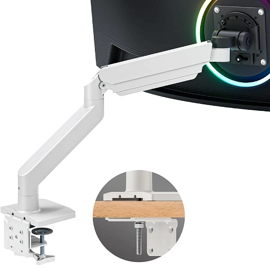 Кронштейн ONKRON (G110 - BW) для монитора 13-55 настольный, чёрно-белый