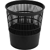 Корзина для мусора 10 л пластик, черная эконом 044001001