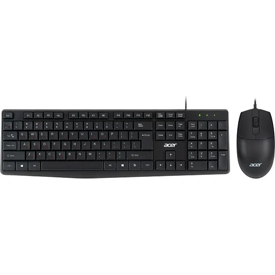 Набор клавиатура+мышь Acer OMW141 кл/мышь:черный USB (ZL.MCEEE.01M)