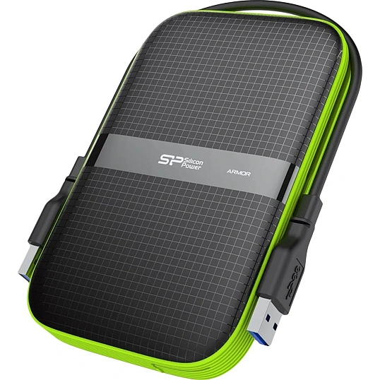 Портативный HDD Silicon Power Armor A60 1 TB USB 3.2, черный, пластик