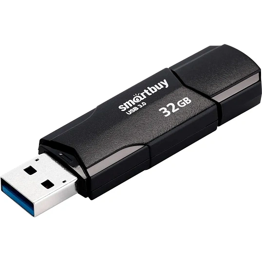 Флеш-память Smartbuy UFD 3.0/3.1 32GB CLUE Black (SB32GBCLU-K3)