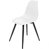 Стул Комус EAMES PLAST HN BLACK (BOX-4) (KM) RU K01 белый/черный