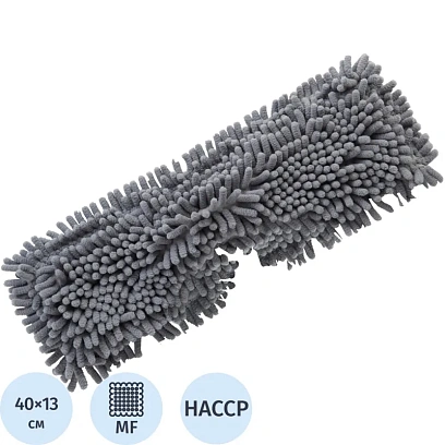 Насадка МОП SYR супервпитывающая креп под рамку 40см серая 994598