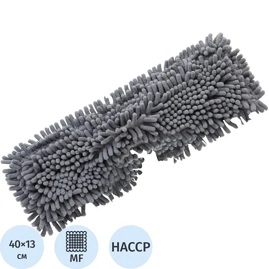 Насадка МОП SYR супервпитывающая креп под рамку 40см серая 994598