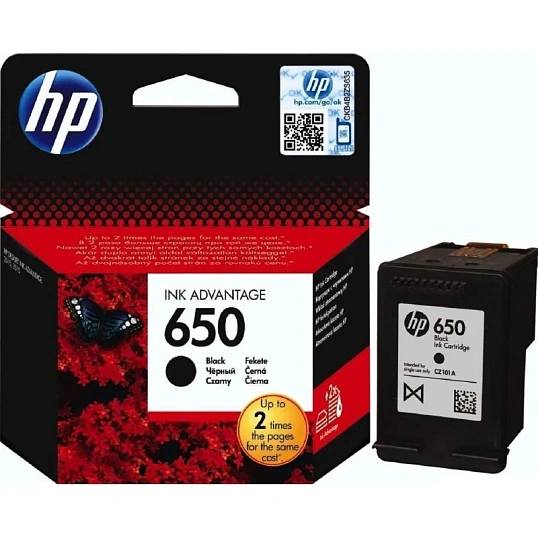 Картридж струйный HP 650 CZ101 чер. для DJ Ink Advantage 2515/3515