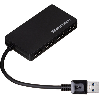 Разветвитель USB  HS005 USB 3.0x4/черный