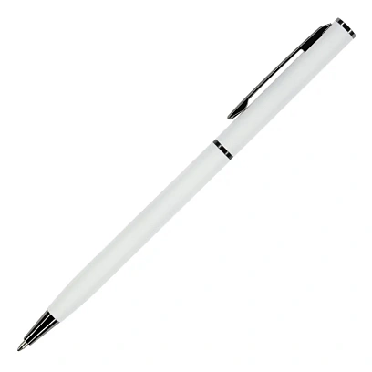 Ручка шариковая автомат. PALERMO бел.мет.корп, 0,7мм синяя 20-0250/14