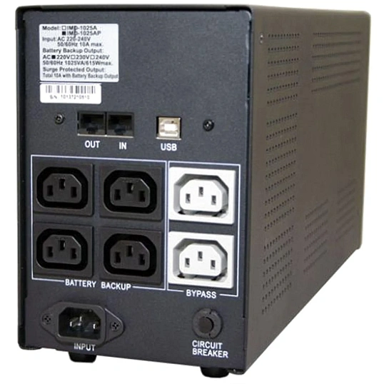 ИБП Powercom Back-UPS IMPERIAL IMP-2000AP, лин-инт.,2000ВА/1200Вт,6xC13,USB