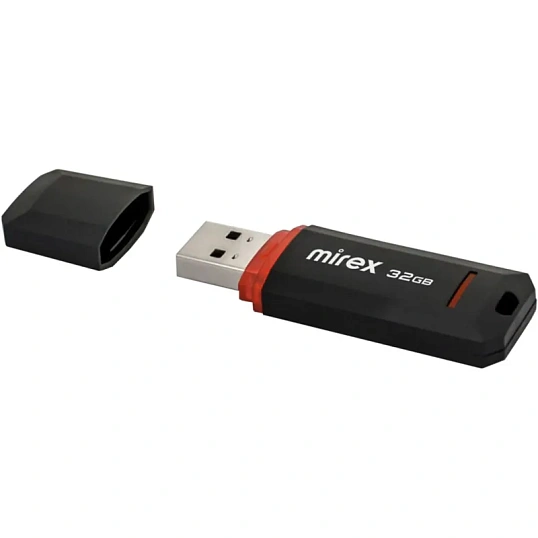 Флеш-память Mirex USB KNIGHT BLACK 32Gb (13600-FMUKNT32 )