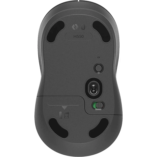 Мышь компьютерная Logitech M550 тем-сер/сер.4000dpi sil.BT/R 3b(910-007446)