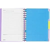 Ежедневник недатированный Bright Colours на спирали, А5, 272 стр, СИРЕНЕВЫЙ