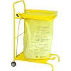 Тележка-стойка для мед.отходов с пом.пакетов, цвет желтый