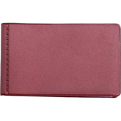 Визитница для 28 карт, горизонтальный, 60x100 мм, бордовый 2754-103