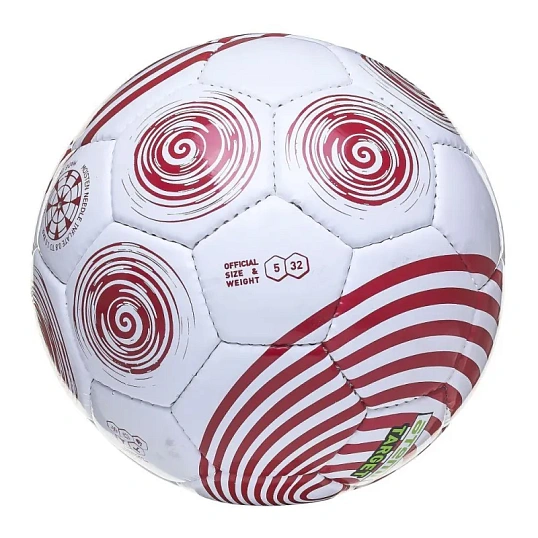 Мяч футбольный ATEMI TARGET, PVC,бел/красн, р.5,р/ш,окруж 68-70,00-00007870