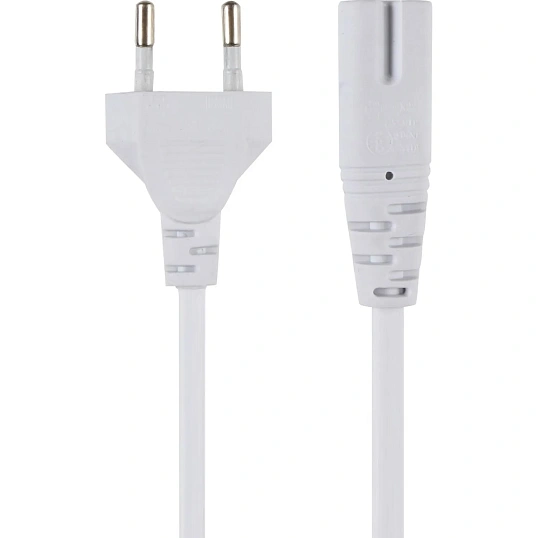 Кабель для аудио-видео IEC-320-C7, 2-pin 3m ,белый, iOpen<ACE023-W-3.0M